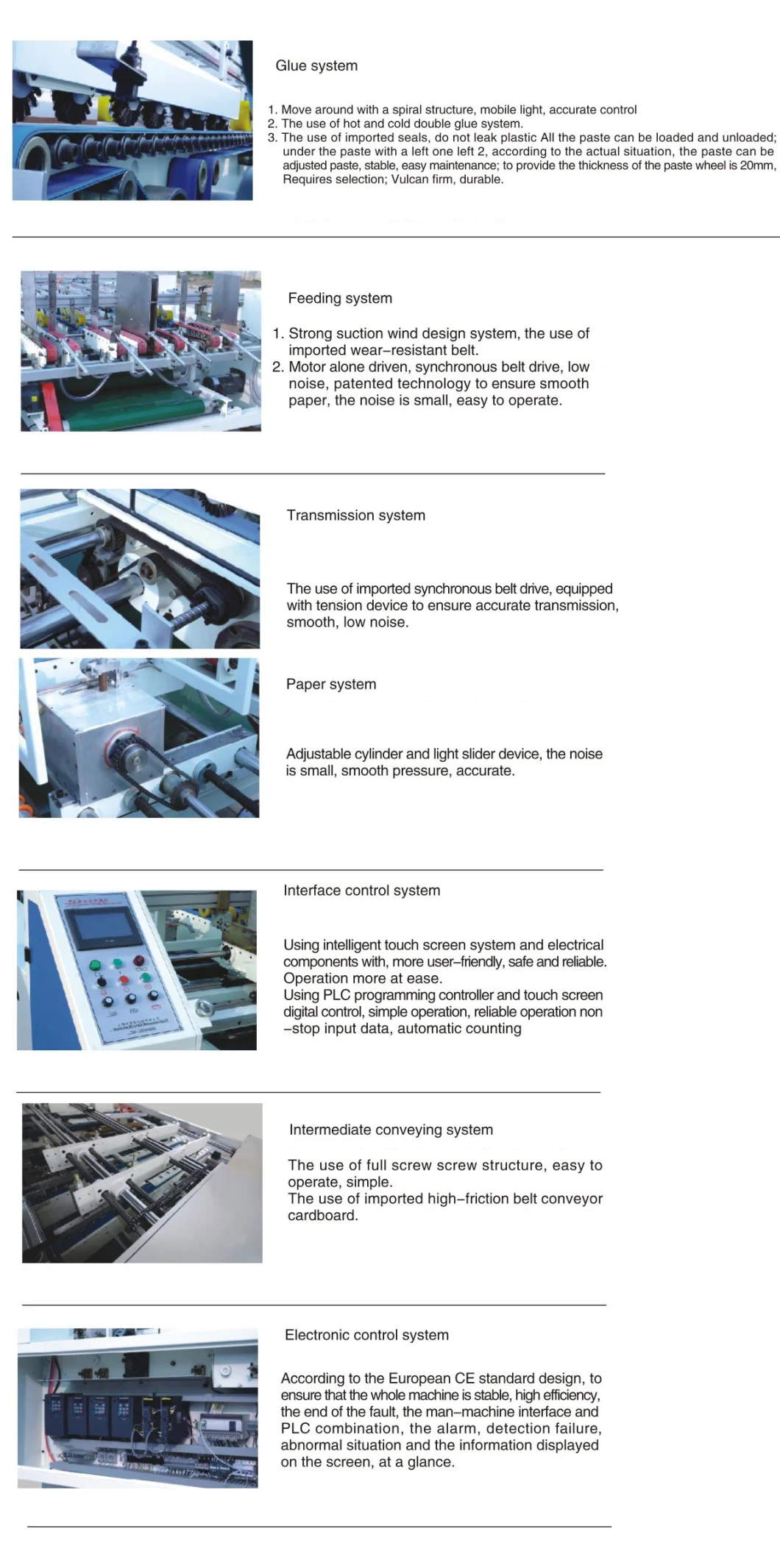 Pxa Series Corrugated Carton Box Folder Gluer Machine /Double Pieces Gluing Machine